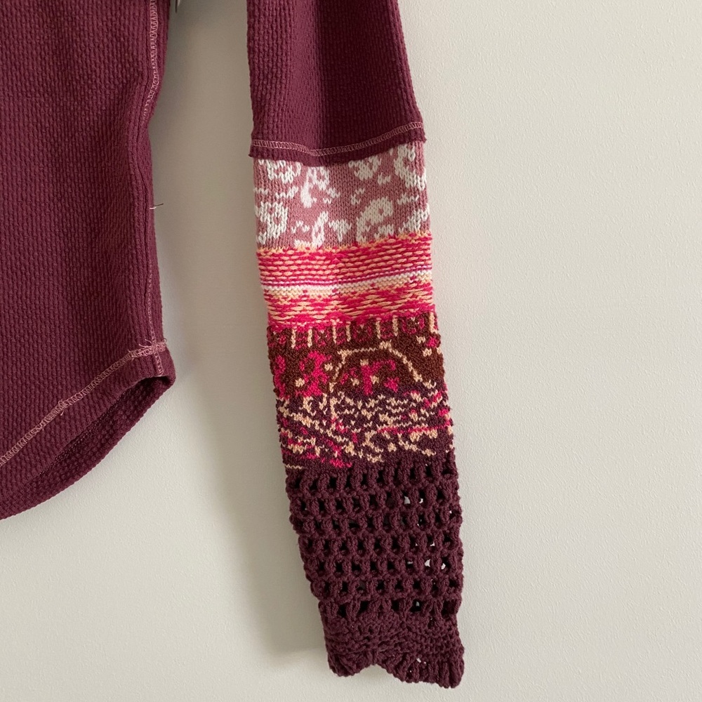 💫Free People | The Mix Cuff Thermal Top - Picture 5 of 9